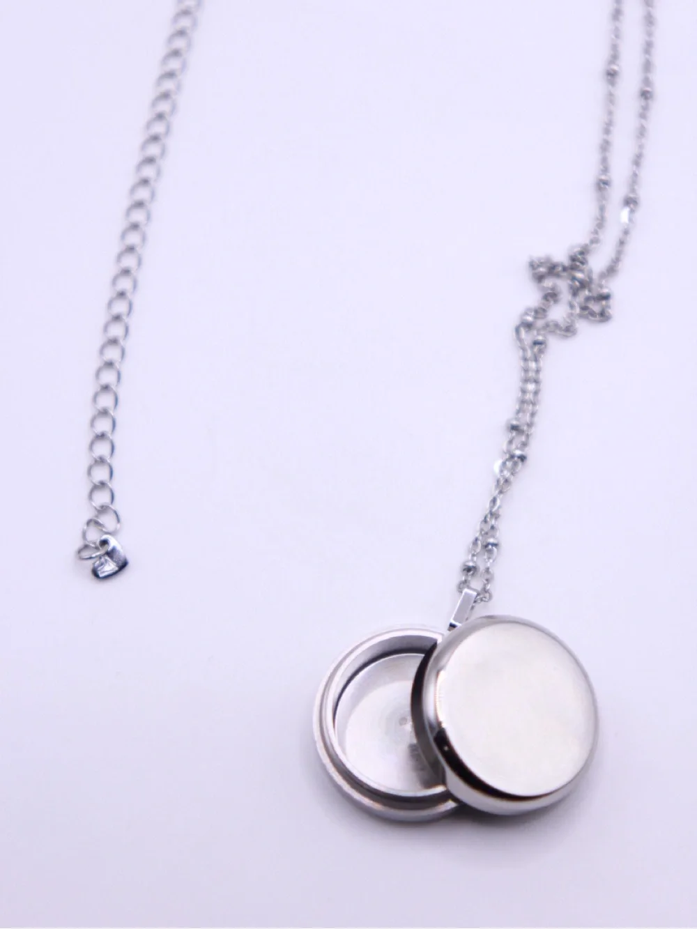 PILL THING Silver Tone Pill Box Necklace